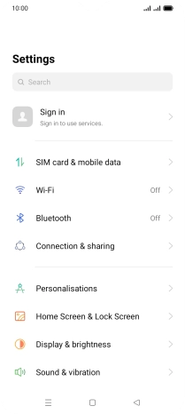 Press Bluetooth.