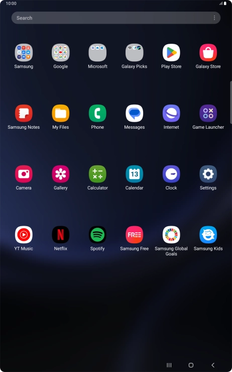 Press Samsung.