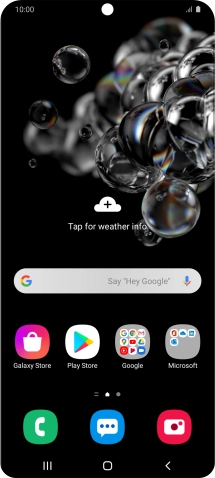 Press the phone icon.