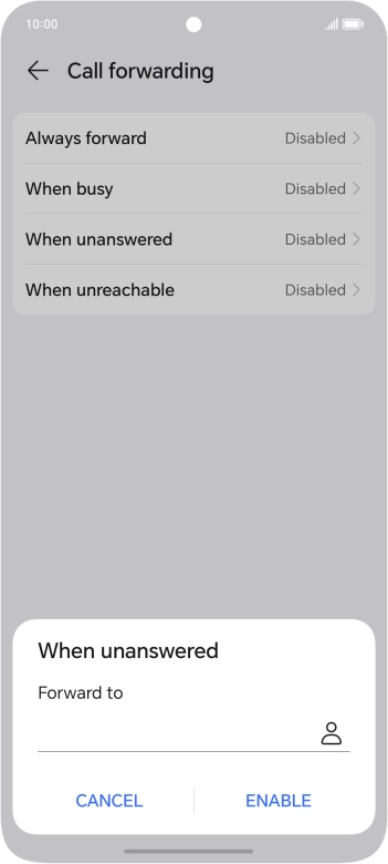 Key in 901 and press ENABLE.
