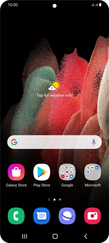 Slide two fingers downwards starting from the top of the screen.